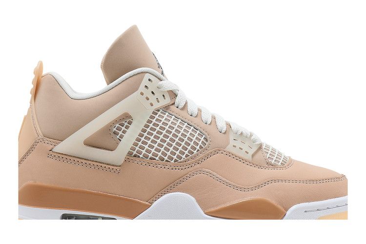 Women's Sneakers Jordan 4 Retro Shimmer (Women's) Shimmer/Bronze Eclipse-Orange Quartz-Metallic Silver