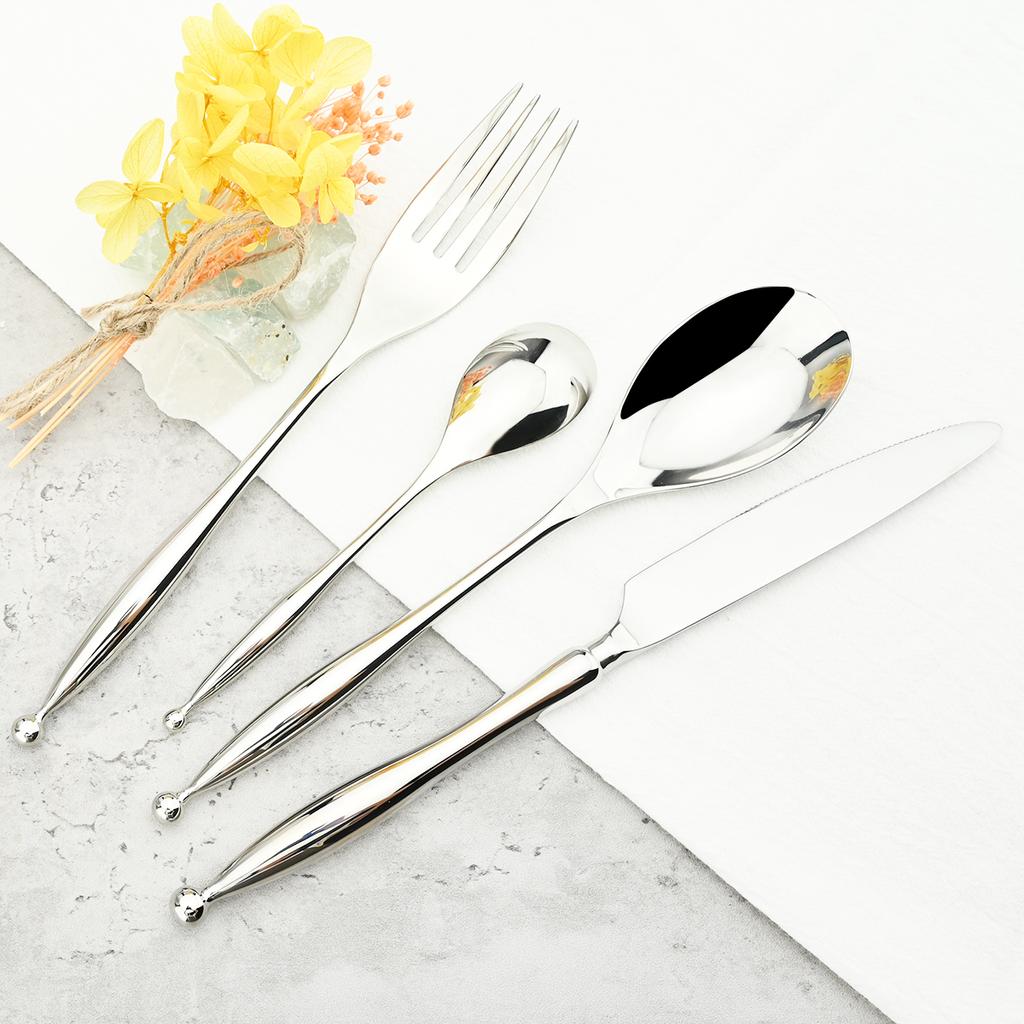 16 шт., нож, вилка, кофейная ложка, набор столовых приборов, посуда из нержавеющей стали 18/10, набор столовой посуды высокого качества, кухонное серебро, столовые приборы