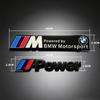 JYPK6 3D Aluminum M Power Logo Badge Sticker For BMW M3 M5 G30 F30 F31 E36 E87 E60 E46 E91 X1 X3 X5 E53 Car Decoration Parts