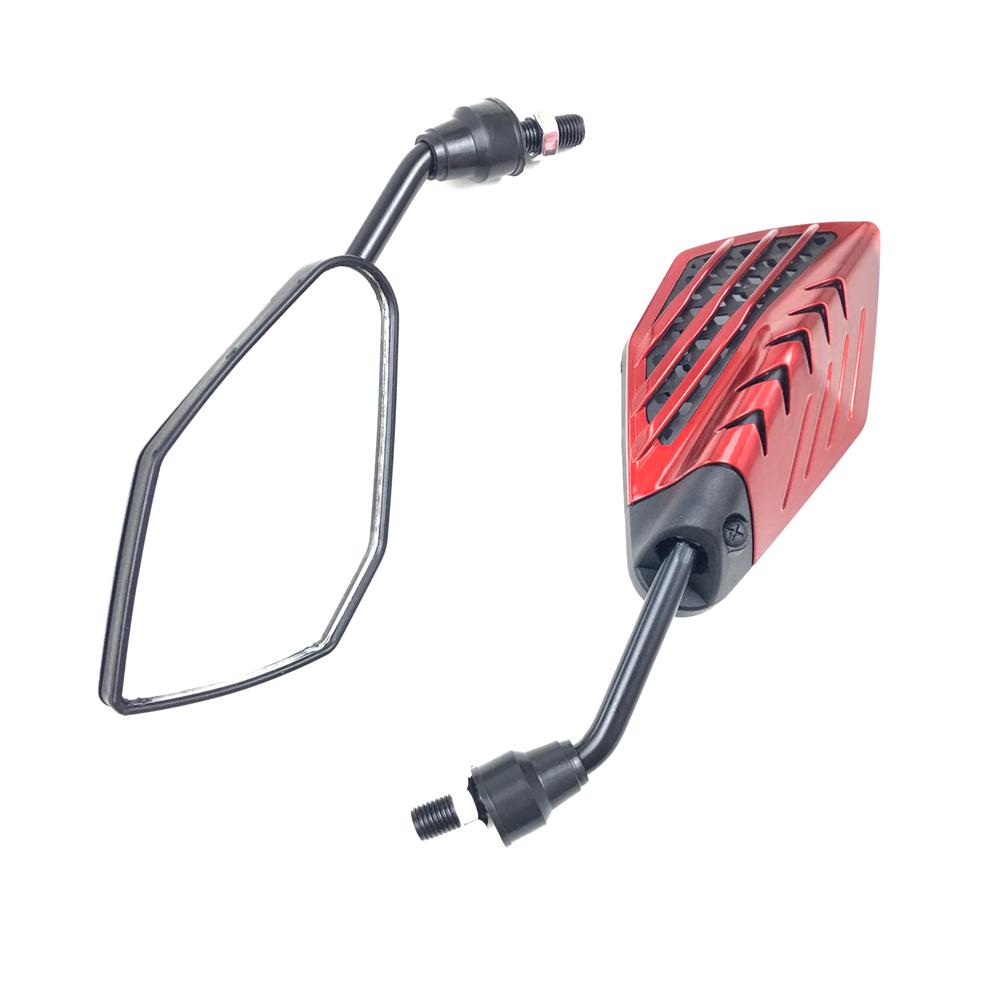 1 пара универсальных зеркал заднего вида для мотоцикла 10 мм, зеркало заднего вида на руль мотоцикла для скутера Honda Suzuki Yamaha