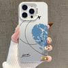 Серебряный чехол для телефона с сердцем для пары для iPhone 13/14 Pro/15 Pro Max/16 Pro/17