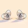 Love Heart-shaped Earrings with Ladies' Temperament Versatile Personality