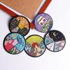 5 Pcs/pack  Fusible Embroidery Patch Iron On Patches For Clothing Thermoadhesive Patches For Jackets Jeans Backpack Ironable Sewing Patch