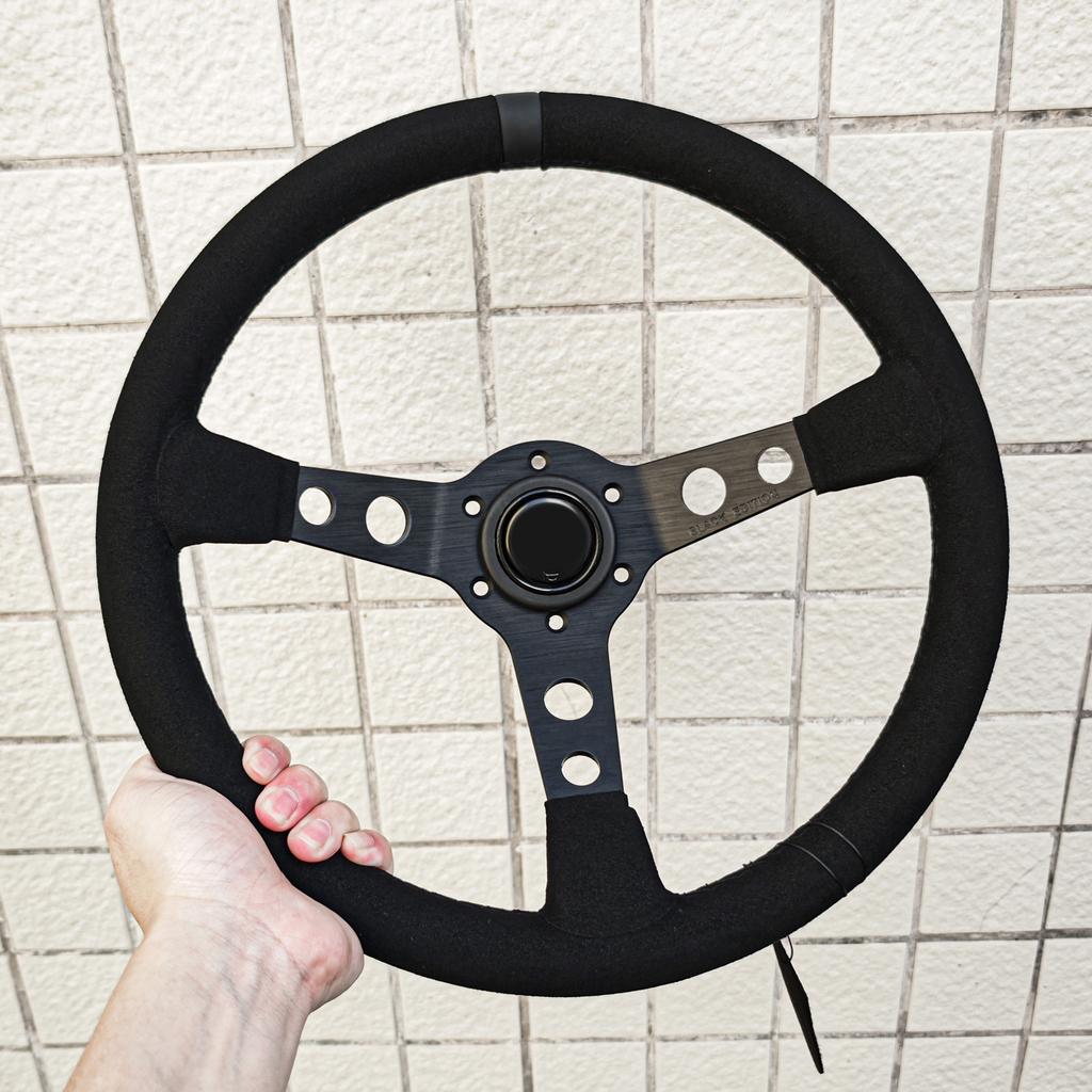 345mm JDM Black EDITION Racing Steering Wheel Auto Sport Drifting Steering Wheel PC-ST58
