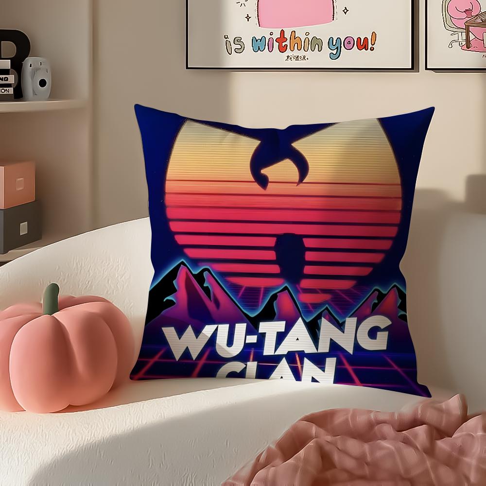 Хип-Хоп Американский Музыкальный Бренд WWu Clan Tangs Наволочка Подушка Короткий Плюш Скрытая Молния Комната Диван Наволочка