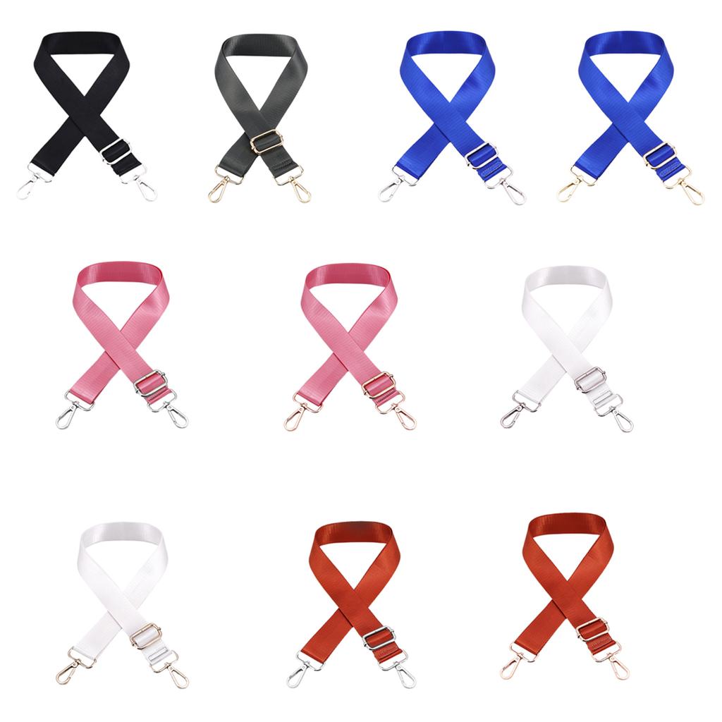 Ремень через плечо Широкий плечевой ремень Холщовый сменный ремень Регулируемый Однотонный Ремешок для сумки Аксессуары для сумки