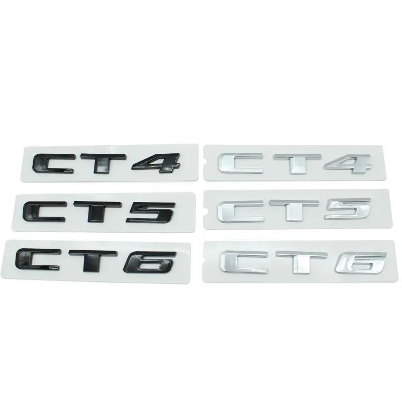 ABS Car Tail Letters Emblem Sticker for Cadillac XT4 XT5 XT6 XTS CT4 CT5 CT6 AWD ATS-L Auto Rear Trunk Badge Exterior Decoration