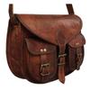 Women's Hand-Crafted Satchel Vintage Leather Purse Messenger Sling S Bag Saddle