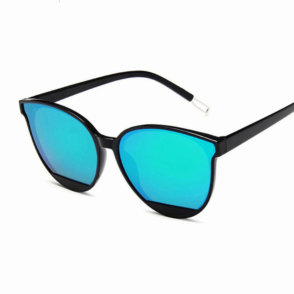 New Vintage Frame Classic Sunglasses Women Uv400 Protection Eyewear Mirrored Reflective Lens
