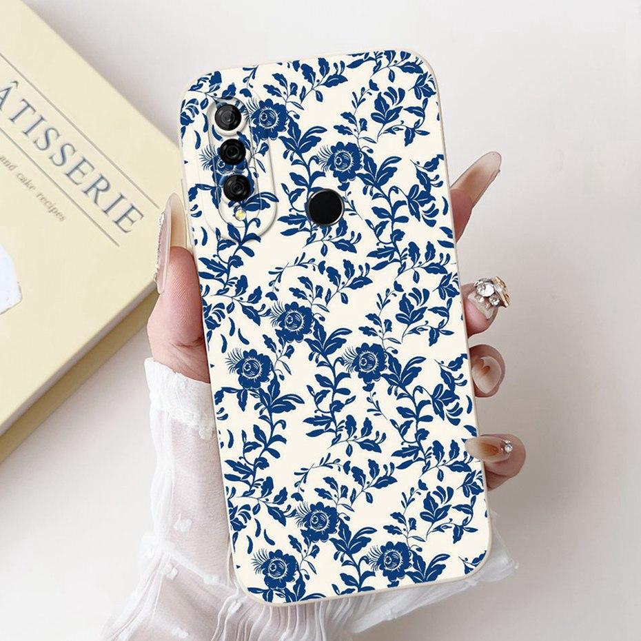 Beautiful Floral Painting Phone Case For Huawei Y6P 2020 / Y7P 2020 Soft Silicone Shockproof Cover For Huawei Y6p Y7p Bumpers