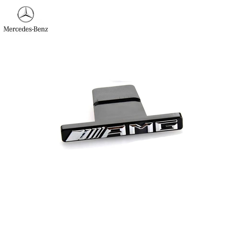 1pcs 3D AMG Logo Emblem Car Front Grille Badge For Mercedes Benz w211 W124 W169 W176 W177 W202 W203 W204 W205 W210 accessories AO1