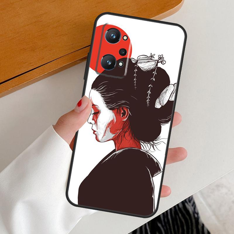 Арт в японском стиле Япония Для Realme 15 10 11 12 13 14 Pro Plus GT6 GT7 Pro C67 C63 C61 C55 C51 C53 C35 C65 C75 Чехол