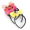 Chiffon Check Bunny Headband (Hard Type) (5823233)