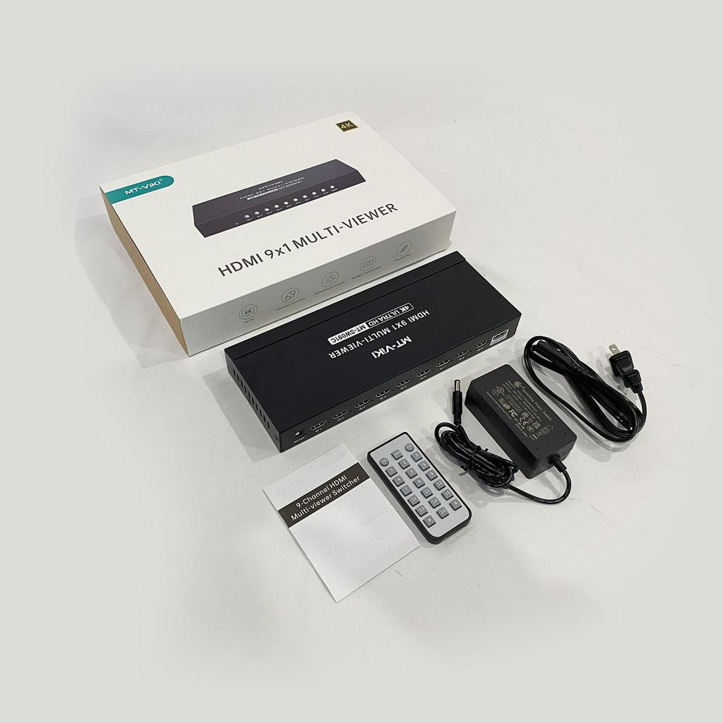 Разделитель экрана HDMI, 9 входов, 1 выход, многооконный переключатель, переключатель разделения экрана HDMI, переключатель 4K HDMI, переключатель экрана 9x1 с ИК-подключением, бесшовный HDMI