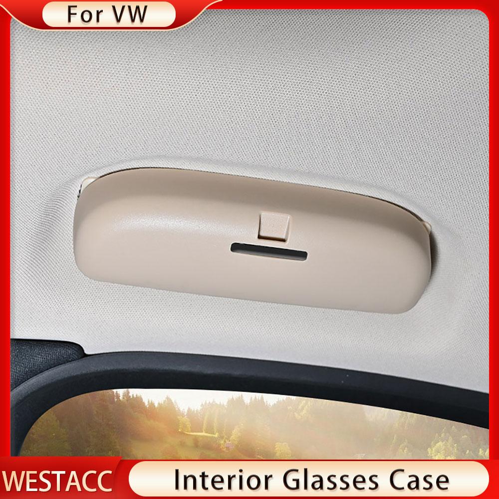 Автомобильный держатель для солнцезащитных очков, чехол для очков для Volkswagen VW Touareg 2018, коробка для хранения очков