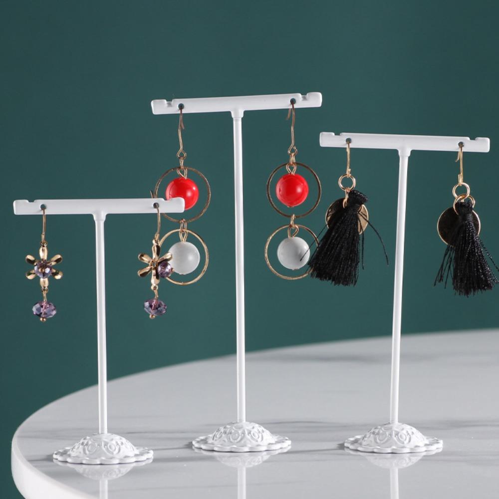 3Pcs/Set Hanging Jewelry Display Holder Metal Necklace Organizer Rack  Earring