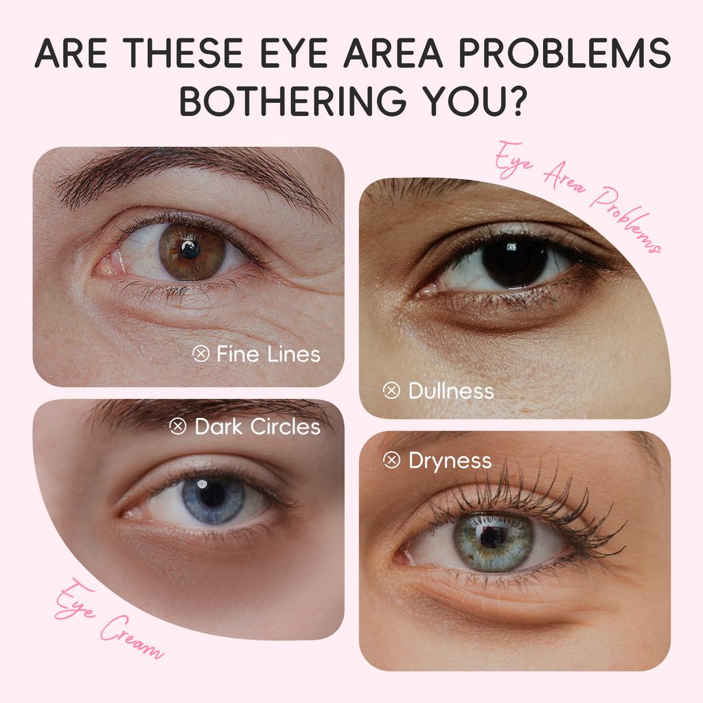 Увлажняющий и омолаживающий крем для глаз с сакурой 15 г с натуральными экстрактами от темных кругов и морщин