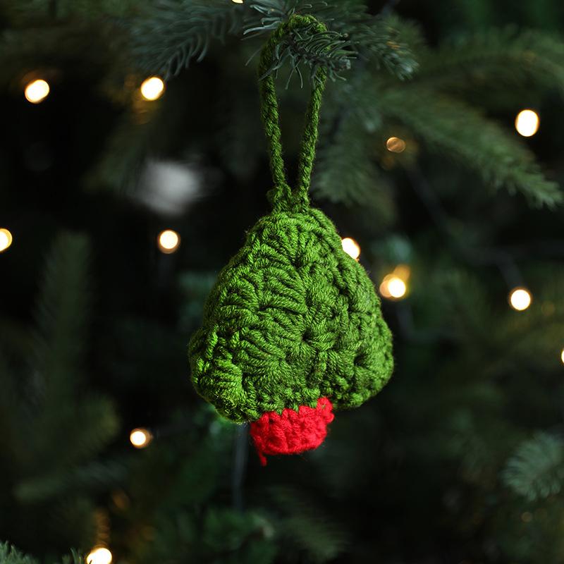1 шт. Рождественские подвесные украшения шерстяные носки аксессуары ручная вязка сумка подвеска