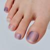 Feminine Purple Gel Pedi