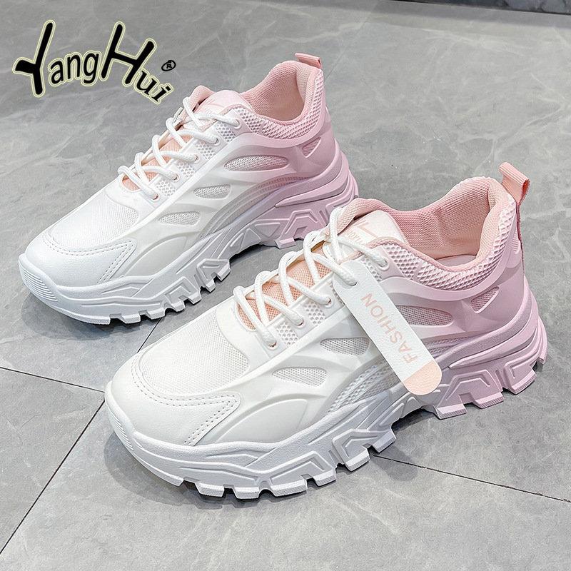 Fashion Small White Women's Shoes 2024 New Fashion Spring and Summer Trend Mesh Breathable Comfortable Casual Neakers