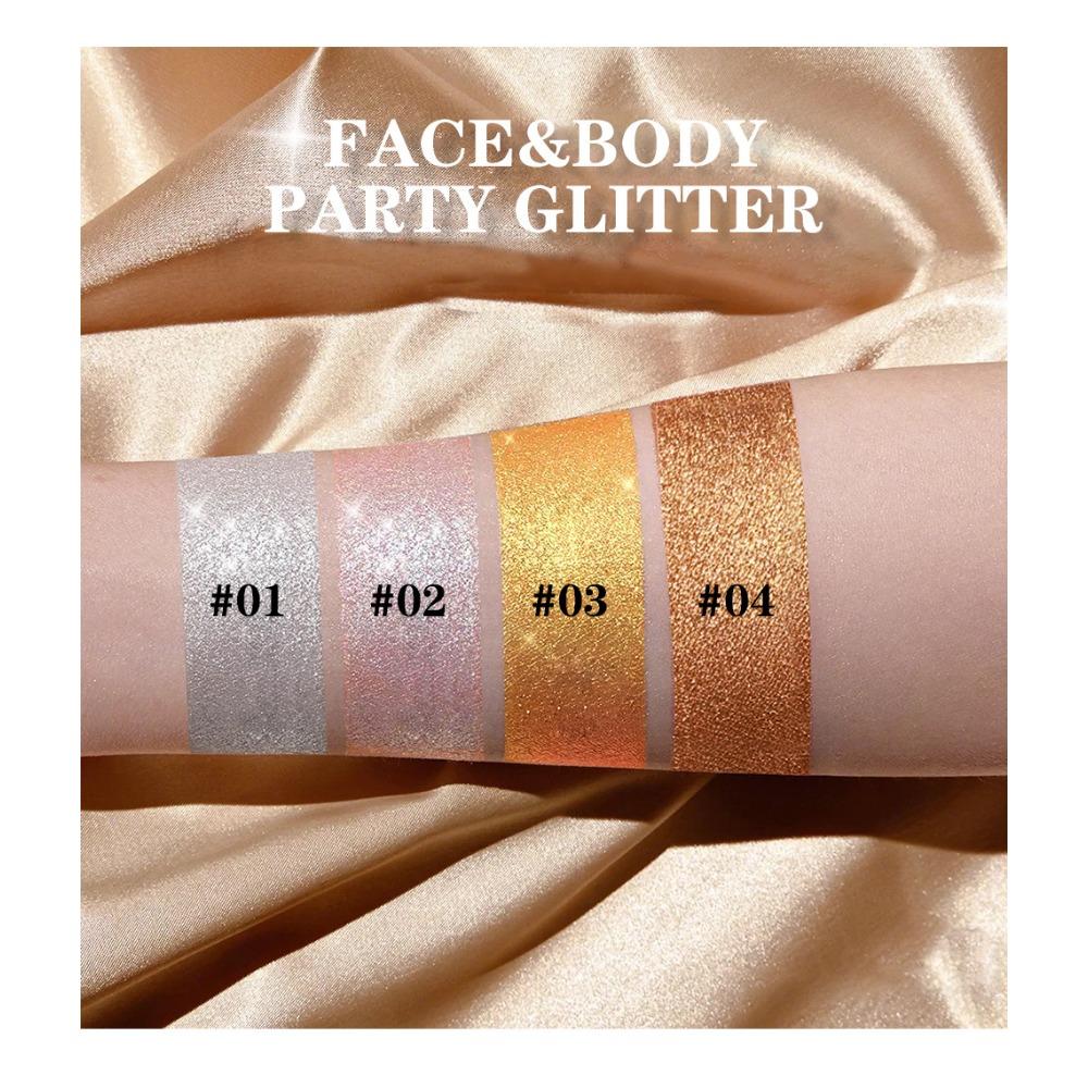 Fit Colors Для всего тела Яркий свет Жидкость Пляж Сексуальное тело Блестящая жидкость Красота Черное молочко для тела