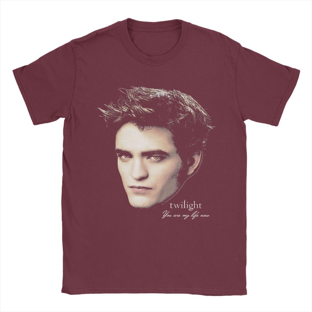 Twilight Edward Oversized Portrait Vampire Movie T Shirt Unisex YK TShirts O Neck Hip Hop Tee Shirt Casual Oversized Clothing