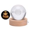 Lampe décorative - Saturne - Cristal - 6CM - Lumière chaude 3000K