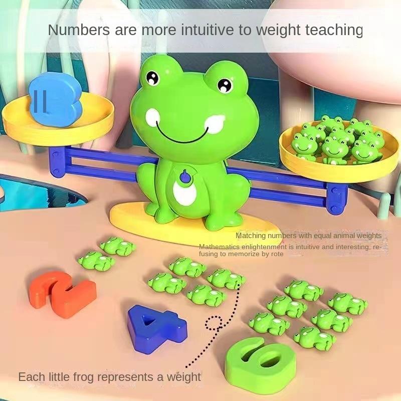 Mathematical Intelligence Math Toys Funny Frog Scale Children's Early Education Toys Addition Subtraction Balance Enlightenment