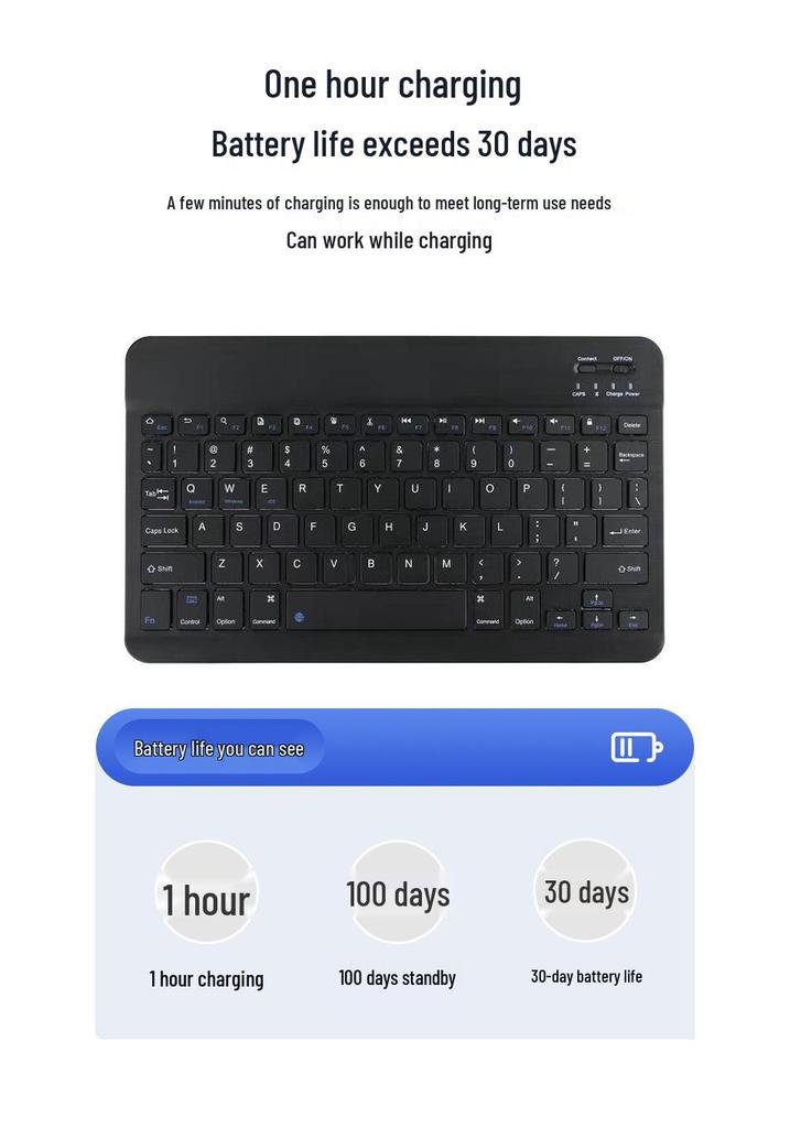 Universal Wireless Keyboard & Mouse Set for iPad, Mobile Phones, Tablets – Portable Magic Control