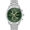 Мужские кварцевые часы Grand Prix Green из нержавеющей стали, серебристые, 1514266