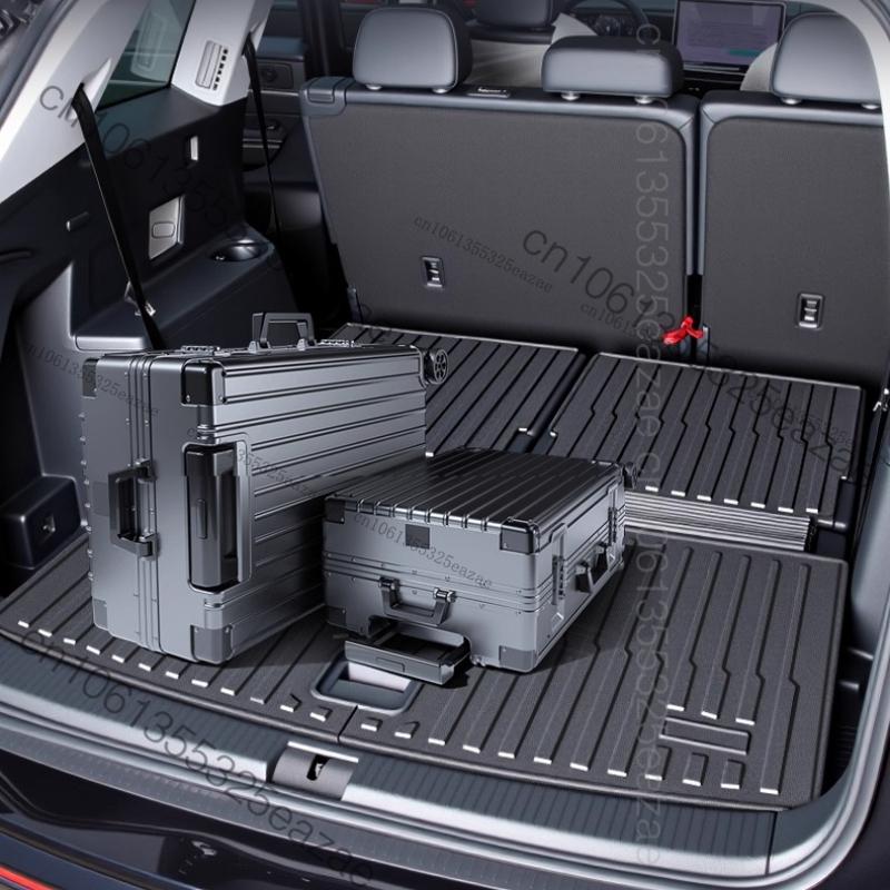 For 2025 2026 Volkswagen Teramont PRO Car Rear Trunk Cargo TPE Trunk Mat Floor Tray Rear Seat Backrest Pad Auto Accessories