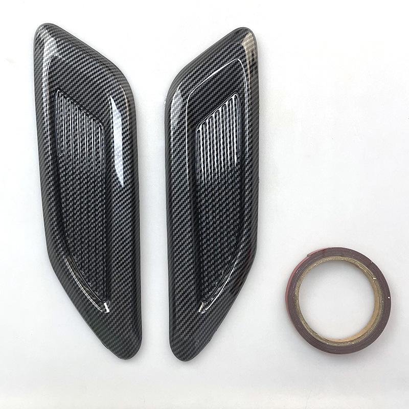 Совок переднего капота, вентиляционные отверстия, универсальный воздухозаборник, выходное отверстие, наклейка на отделку крыла, украшения для экстерьера автомобиля