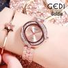 GEDI Ultra-thin Ladies' Steel Band Waterproof Quartz Fashion Watch