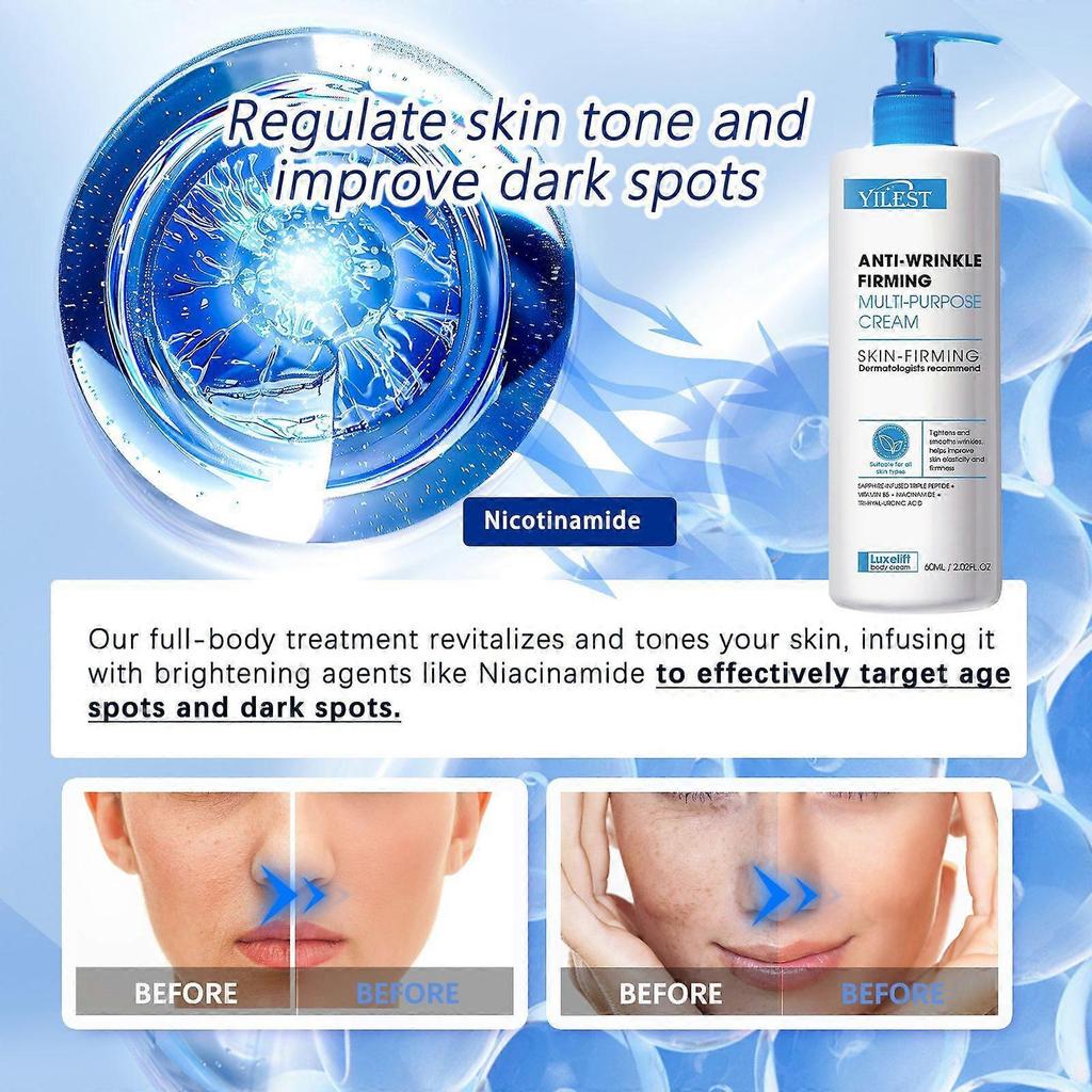 Anti-Wrinkle Firming Cream, Multi-Purpose Skin Tightening Rejuvenating Cream, Tightens and Smoothes Wrinkles, Helps Improve Skin Elasticity and Firmne