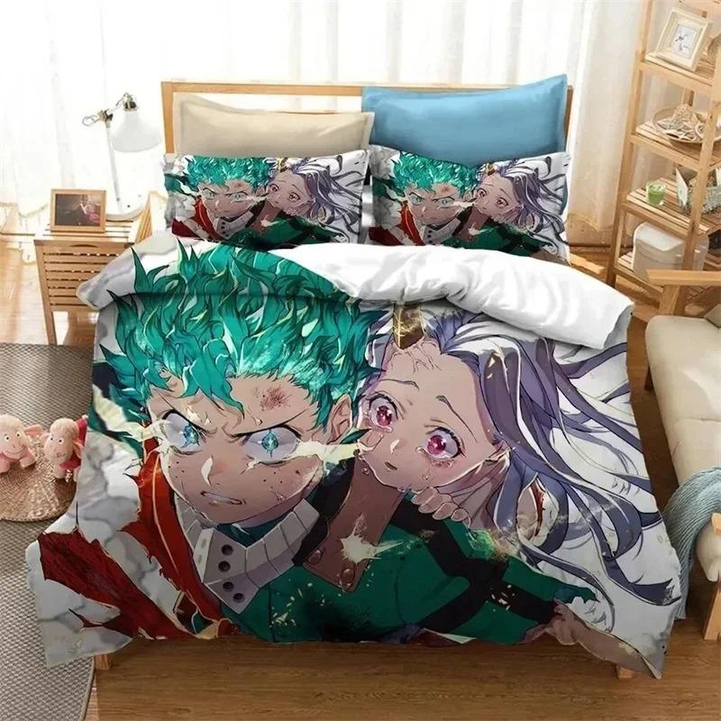Аниме 3D принт Моя геройская академия Shoto Todoroki комплект постельного белья пододеяльник постельный комплект пододеяльник наволочка одеяло king queen size