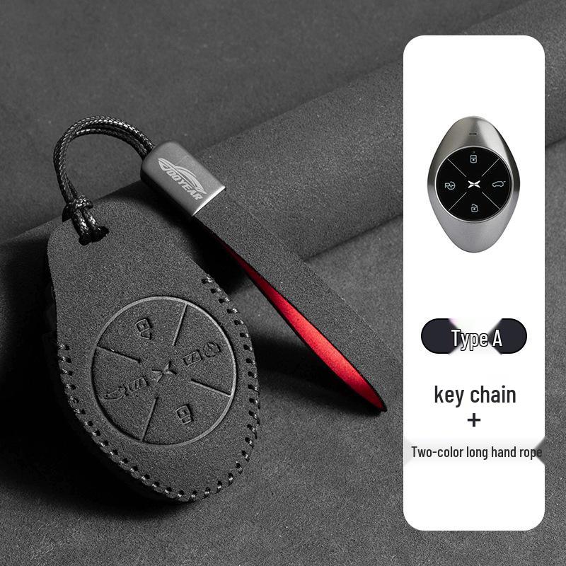 Premium Leather Key Case for Xiaopeng Models: P7, G6, New P7i, P5, G3, G3i, G9