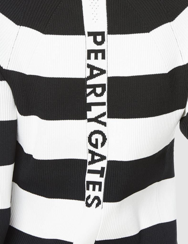 Crew Neck Knit Rays of 0 [PEARLY GATES] Women's Pullover, Light, Plain/Border / 055-1270006 031_Border [S]