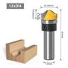 3/4" Faux Panel Ogee Groove Router Bit - 1/4" 1/2'' 8mm 6mm 12mm Shank Woodworking Cutter Tenon Cutter for Woodworking Tools