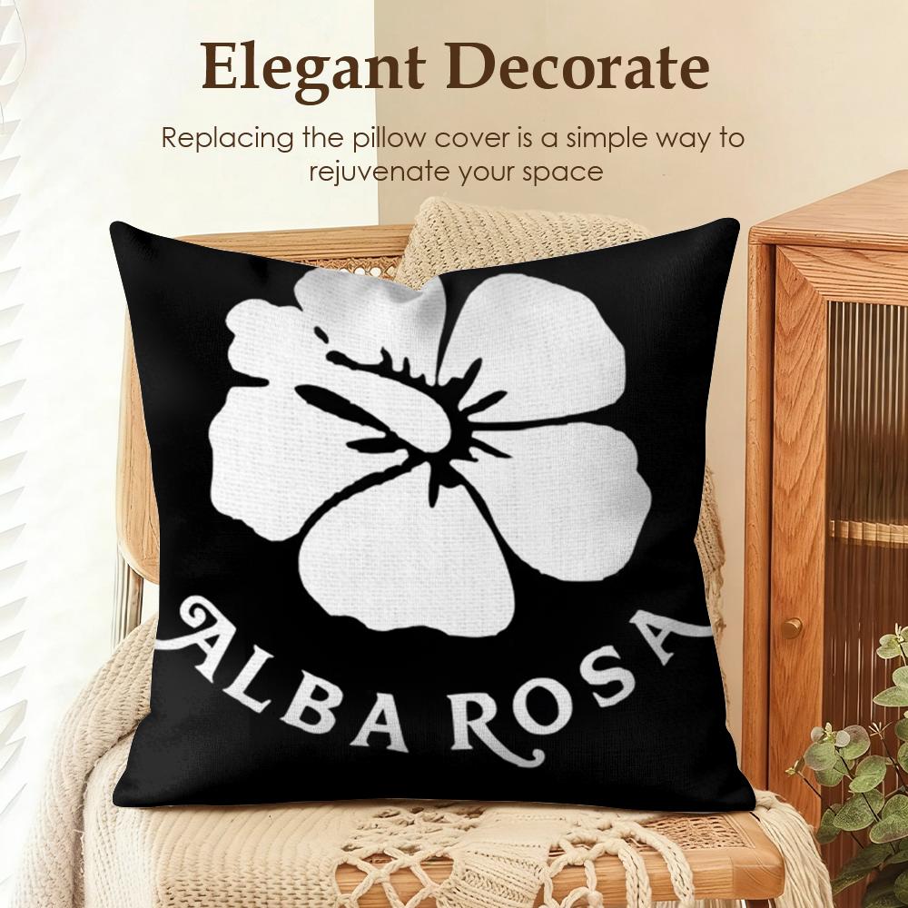 Fashion AALBA RROSA Cushion Cover Natural Linen Organic Fabric DoubleSided Printing Sofa Home Decor Gift Pillow Case