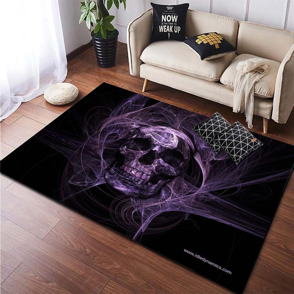 Ковер с черепом, противоскользящий ковер для гостиной, дома, внутренние коврики, ковер для спальни, дивана, ковер, домашний кухонный коврик