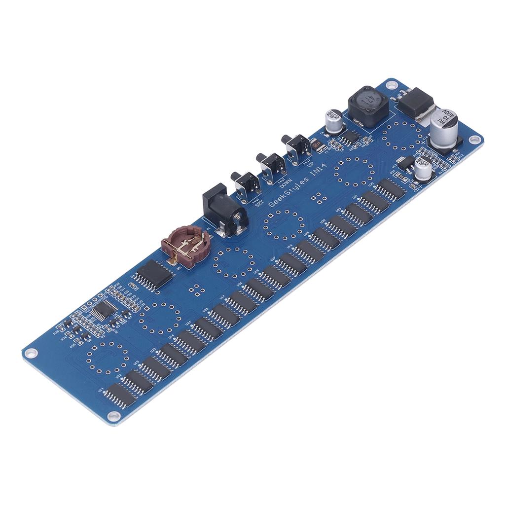 Комплект для самостоятельной сборки ламповых часов Nixie, многоцветный дисплей на 12 и 24 часа, IN14, комплект для сборки светящихся ламповых часов