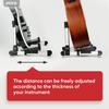Aroma Folding Guitar Stand with Adjustable Tray and Lightweight and Portable Compatible with Guitars and Floor Stand Backrest, Design, Basses,