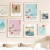 Katsushika Hokusai Wave Sun Mount Fuji Wall Art Canvas Painting Nordic Posters And Prints Wall Pictures For Living Room Decor