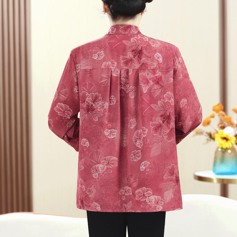 Элегантные рубашки оверсайз для женщин, топ с длинными рукавами, свободные женские блузки больших размеров, винтажная женская одежда среднего возраста