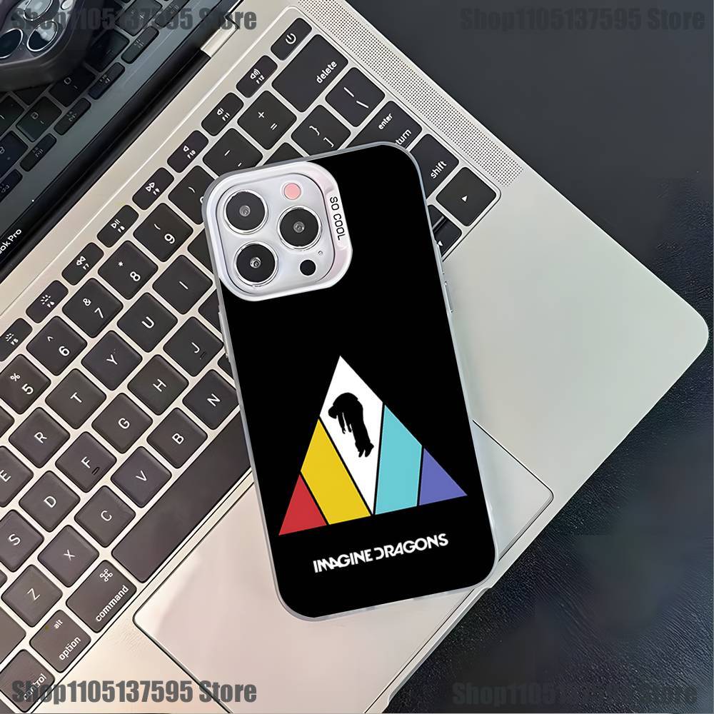 Чехол для телефона из резинок Loom Band Imagine Dragons для iPhone 17,16,15,14,13,12,11,Pro,XS,Max,Plus,Mini,SE4,E Белый Матовый Ударопрочный Чехол
