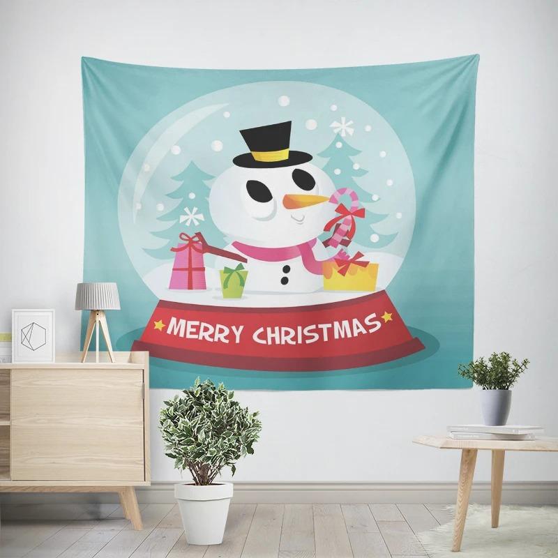 Новогодний рождественский хрустальный шар Рождественская елка Узор Гостиная Спальня Декоративный гобелен