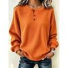Plaid Casual Loose Round Neck Button Women's Clothing - Autumn/Winter 2026