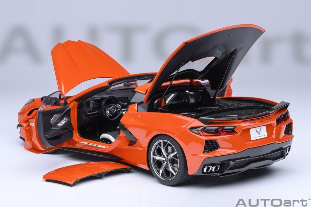 AUTOart Chevrolet Corvette Stingray Z51 Orange Finished Product 1/18 (C8)