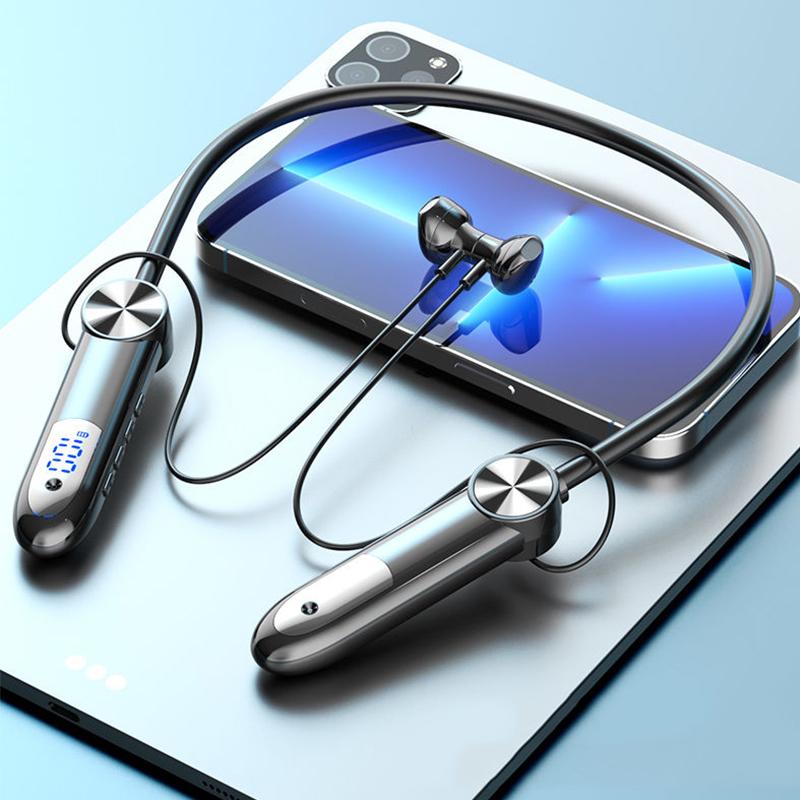 Waterproof Wireless Bluetooth5.3 Neckband Earphones Sport Magnetic Headset In Ear Earbuds Stereo Headphones For IOS Android Phone