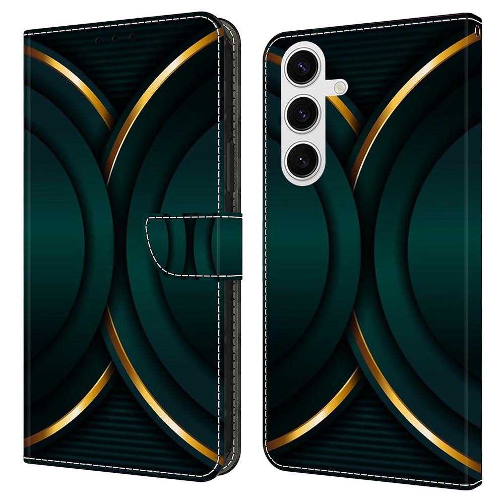 Чехол для Samsung Galaxy S24 FE с 3D-узором, из искусственной кожи, кошелек, чехол для телефона с подставкой